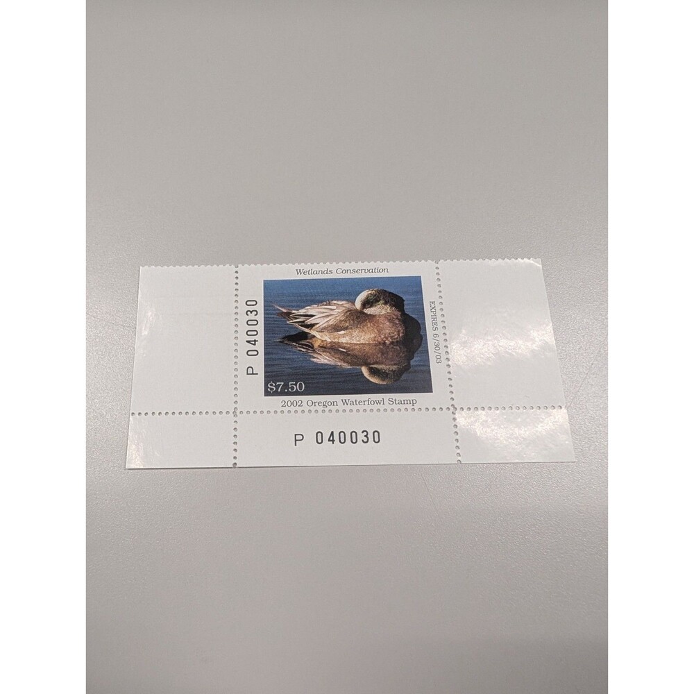 2002 Oregon Waterfowl Stamp mint collectable duck stamp vintage